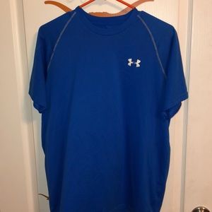 A blue Under Armor T-shirt